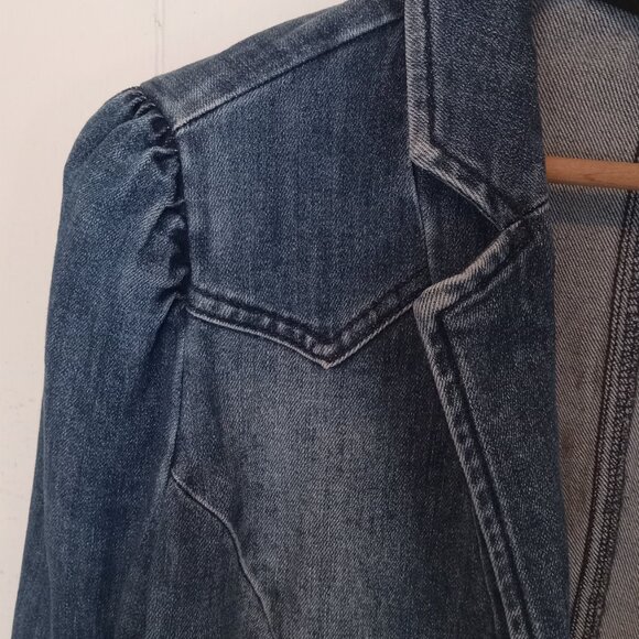 INC 💙 》Denim Blazer Jacket - Picture 5 of 15
